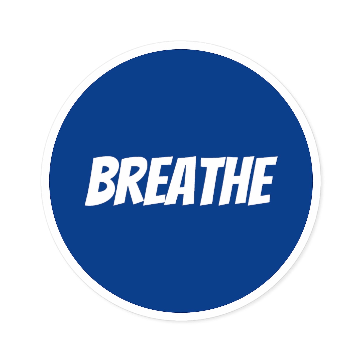 Breathe Round Stickers, Indoor/Outdoor