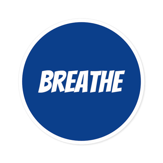 Breathe Round Stickers, Indoor/Outdoor