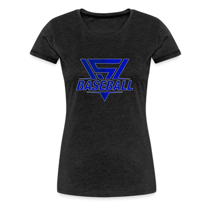 Women’s Vegas Strong Baseball Premium Tee - charcoal grey