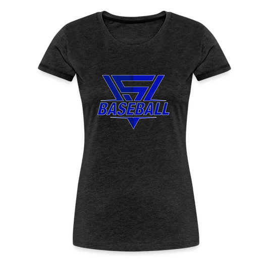 Women’s Vegas Strong Baseball Premium Tee - charcoal grey