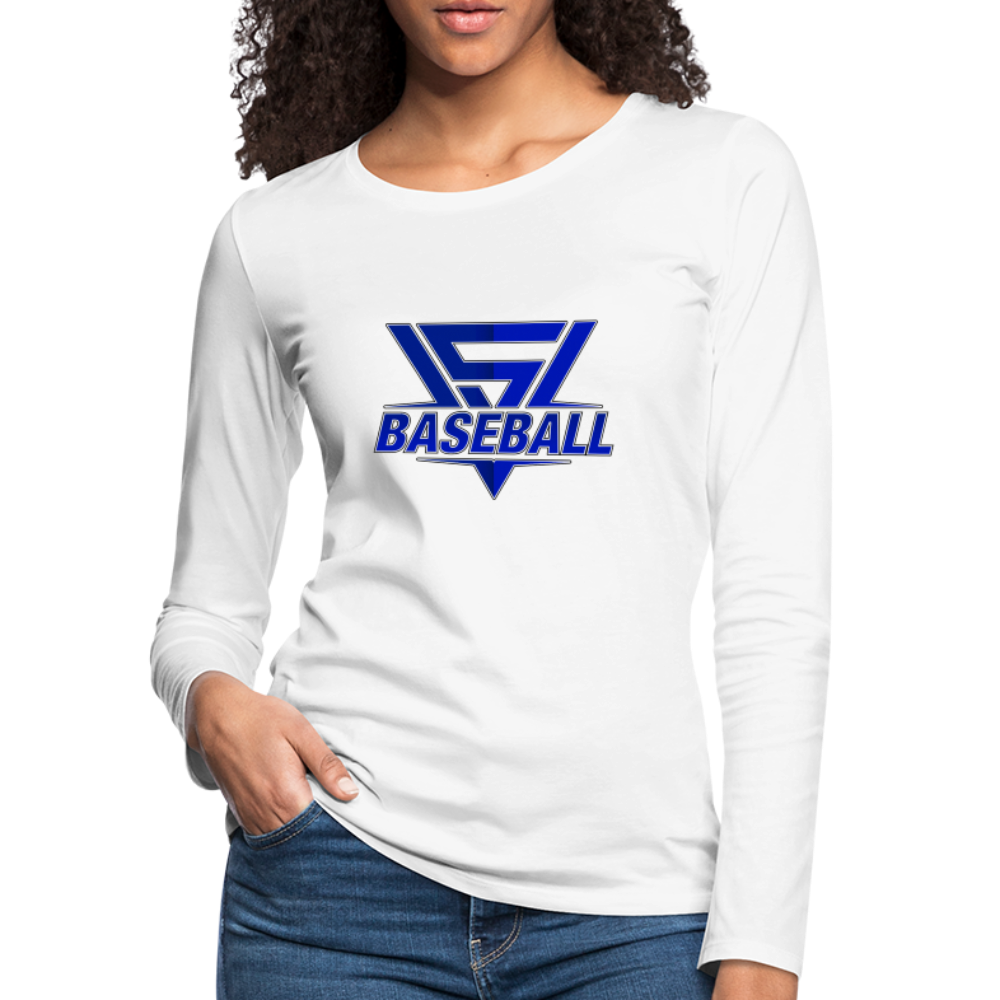 Women's Vegas Strong Baseball Premium Long Sleeve - white