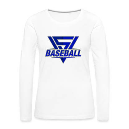 Women's Vegas Strong Baseball Premium Long Sleeve - white