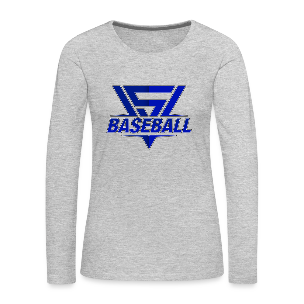 Women's Vegas Strong Baseball Premium Long Sleeve - heather gray