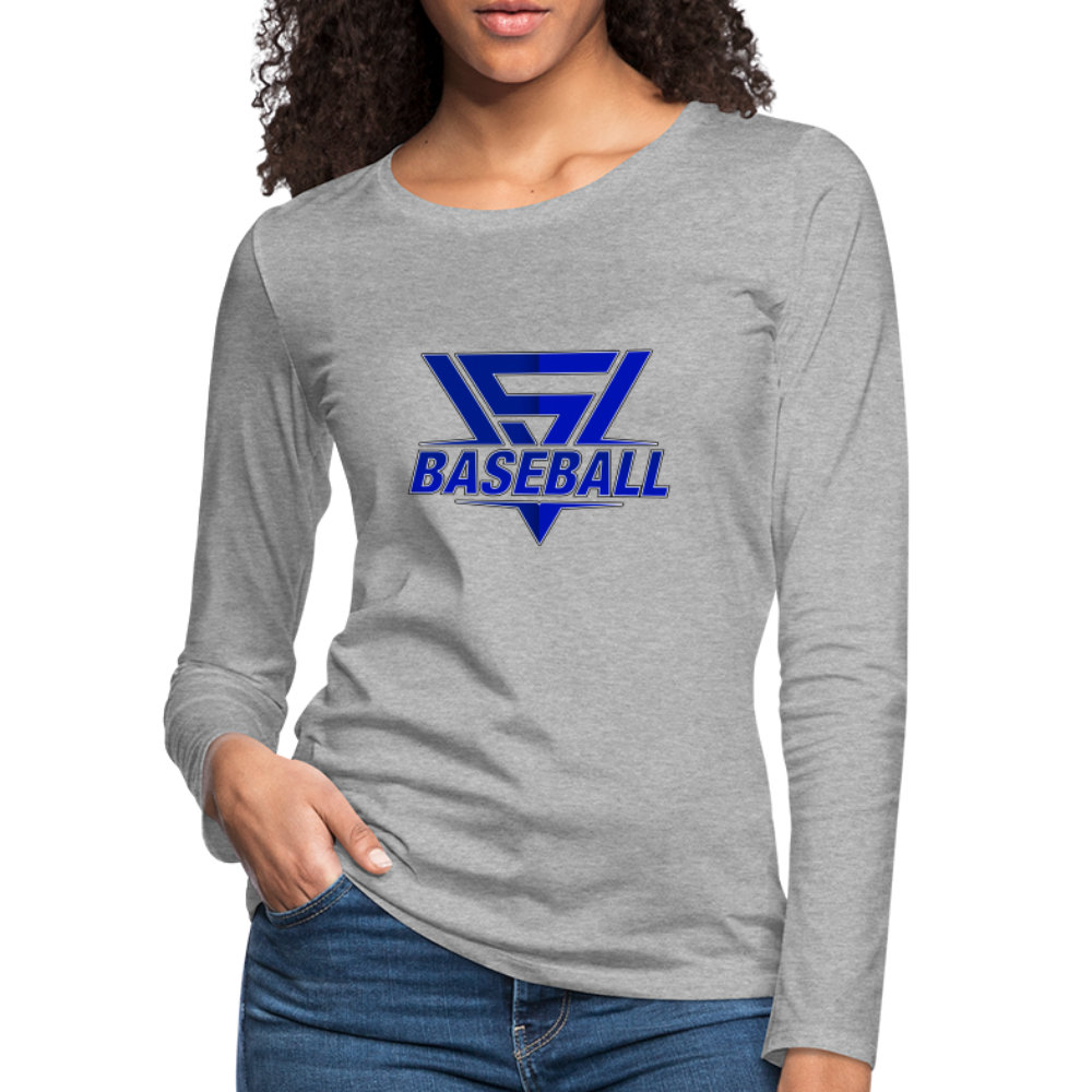 Women's Vegas Strong Baseball Premium Long Sleeve - heather gray