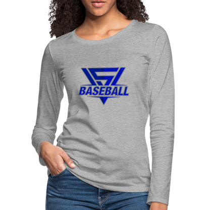 Women's Vegas Strong Baseball Premium Long Sleeve - heather gray