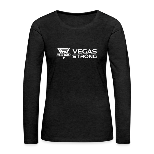 Women's VS Baseball Premium Long Sleeve - charcoal grey