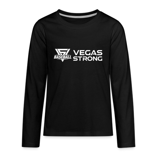 Youth VS Baseball Premium Long Sleeve - black