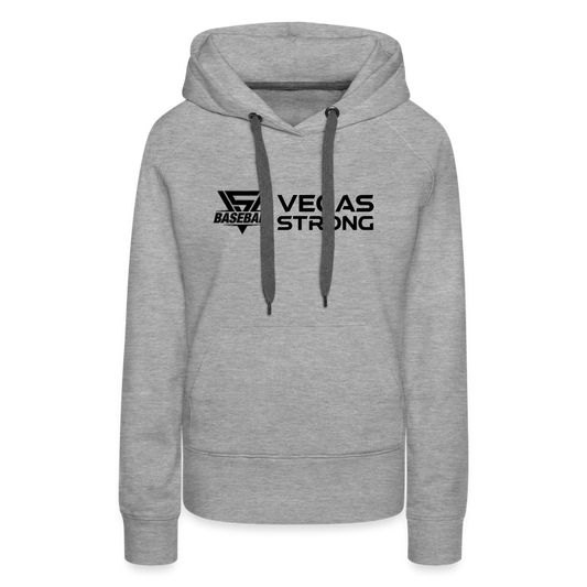 Women’s VS Black Premium Hoodie - heather grey