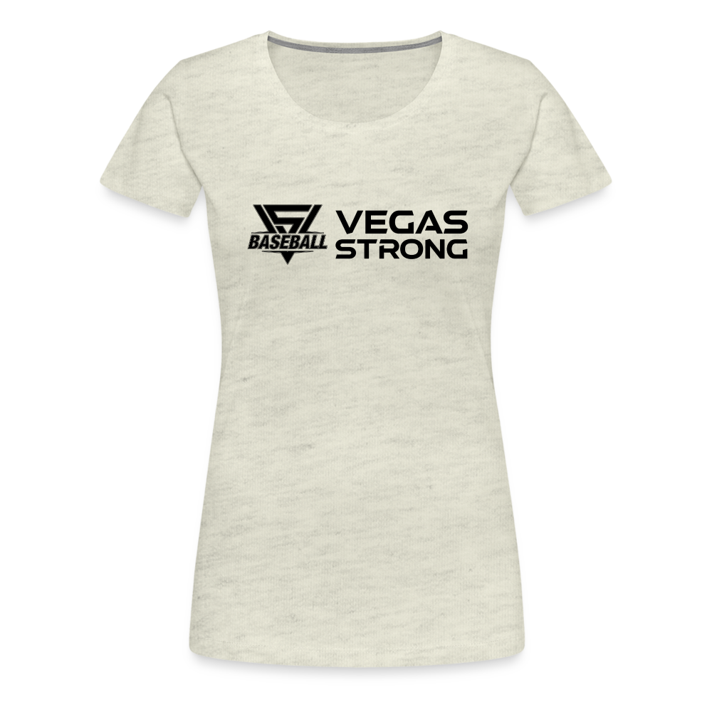 Women’s VS Black Premium Tee - heather oatmeal