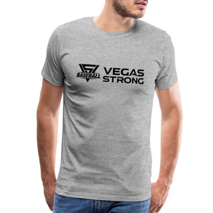 Men's VS Black Premium T-Shirt - heather gray