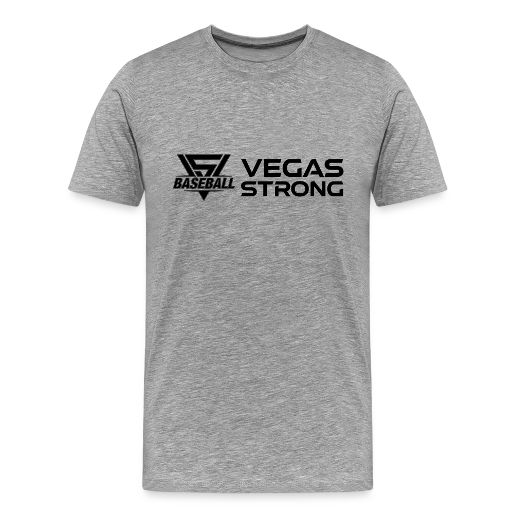 Men's VS Black Premium T-Shirt - heather gray