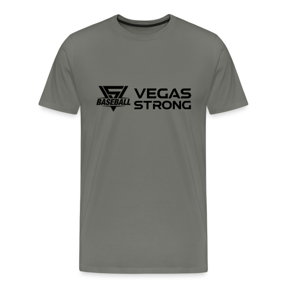 Men's VS Black Premium T-Shirt - asphalt gray