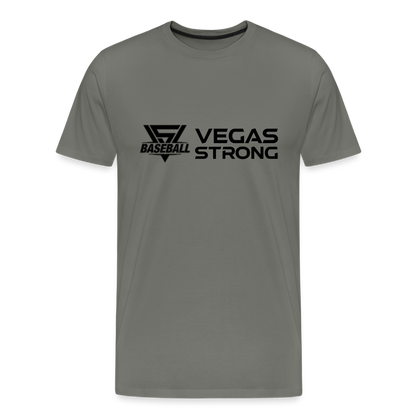 Men's VS Black Premium T-Shirt - asphalt gray