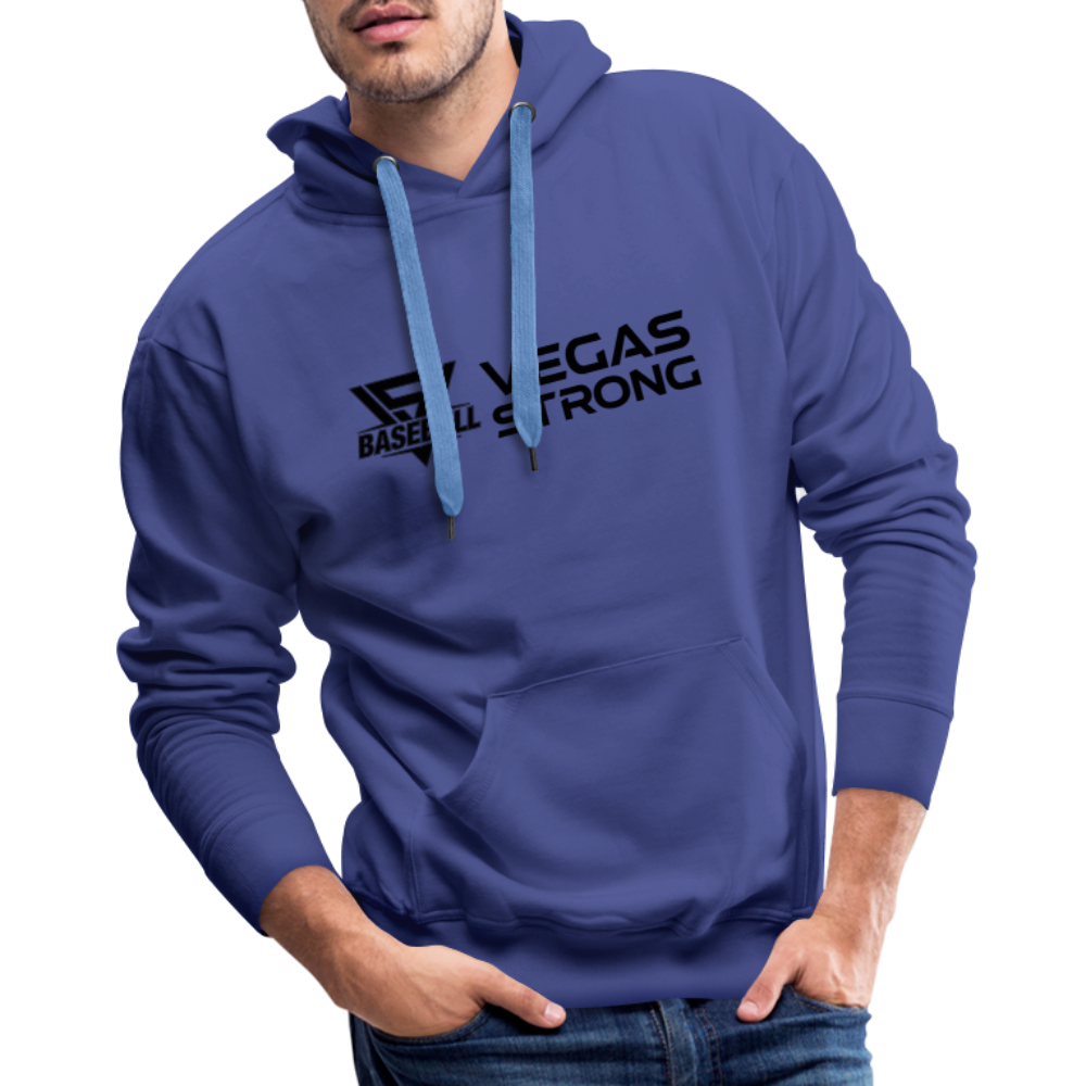 Men’s VS Black Premium Hoodie - royal blue