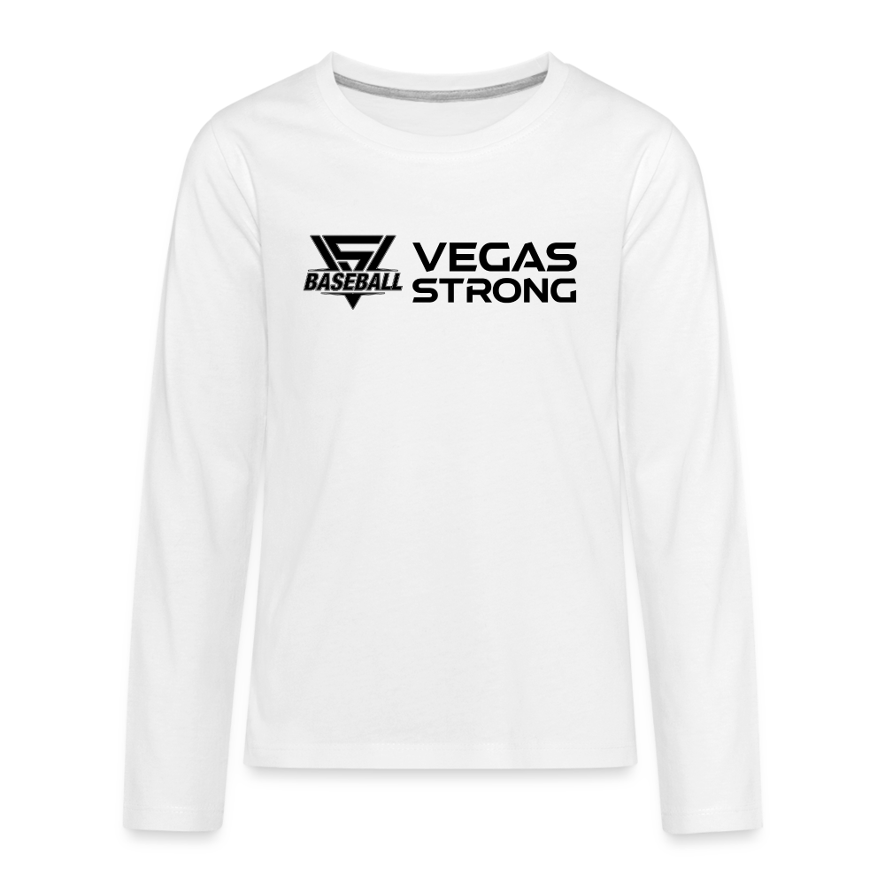 Youth VS Black Premium Long Sleeve - white