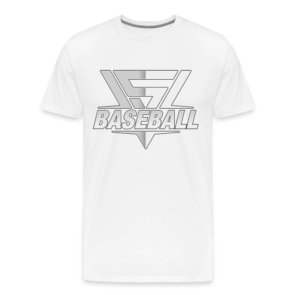 Men's Vegas Strong Grey Premium Tee - white