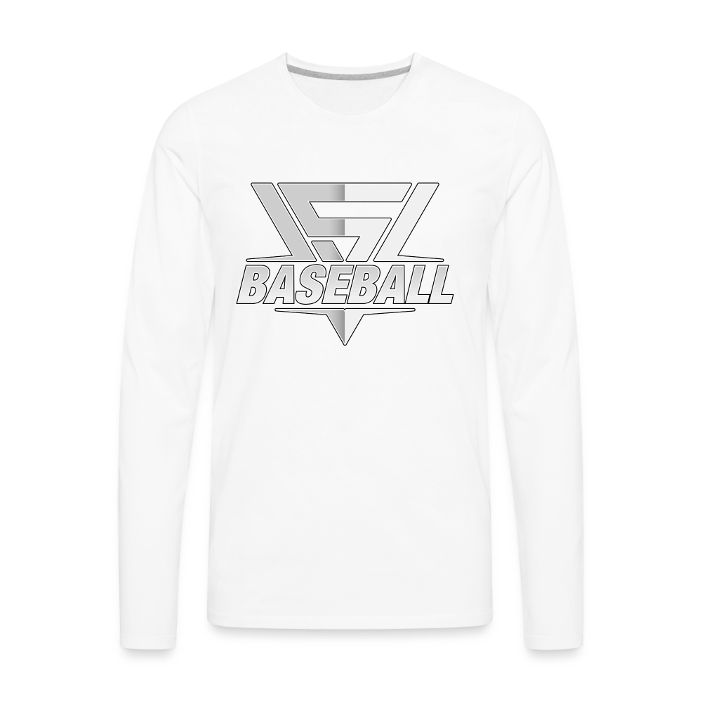 Men's Vegas Strong Grey Premium Long Sleeve - white