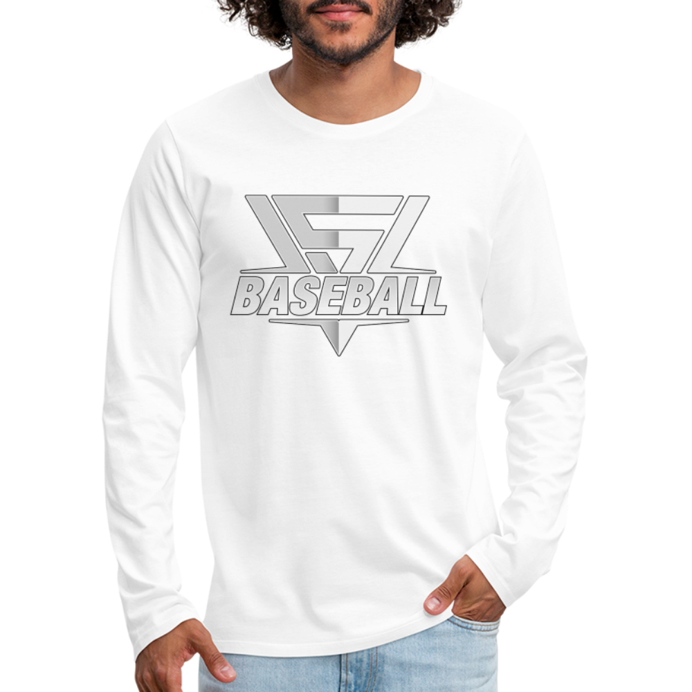 Men's Vegas Strong Grey Premium Long Sleeve - white