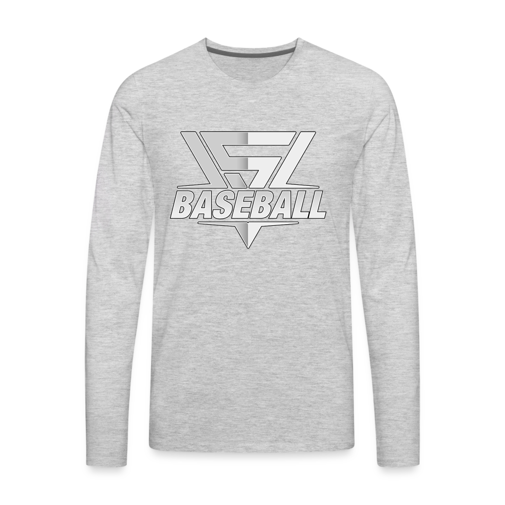 Men's Vegas Strong Grey Premium Long Sleeve - heather gray