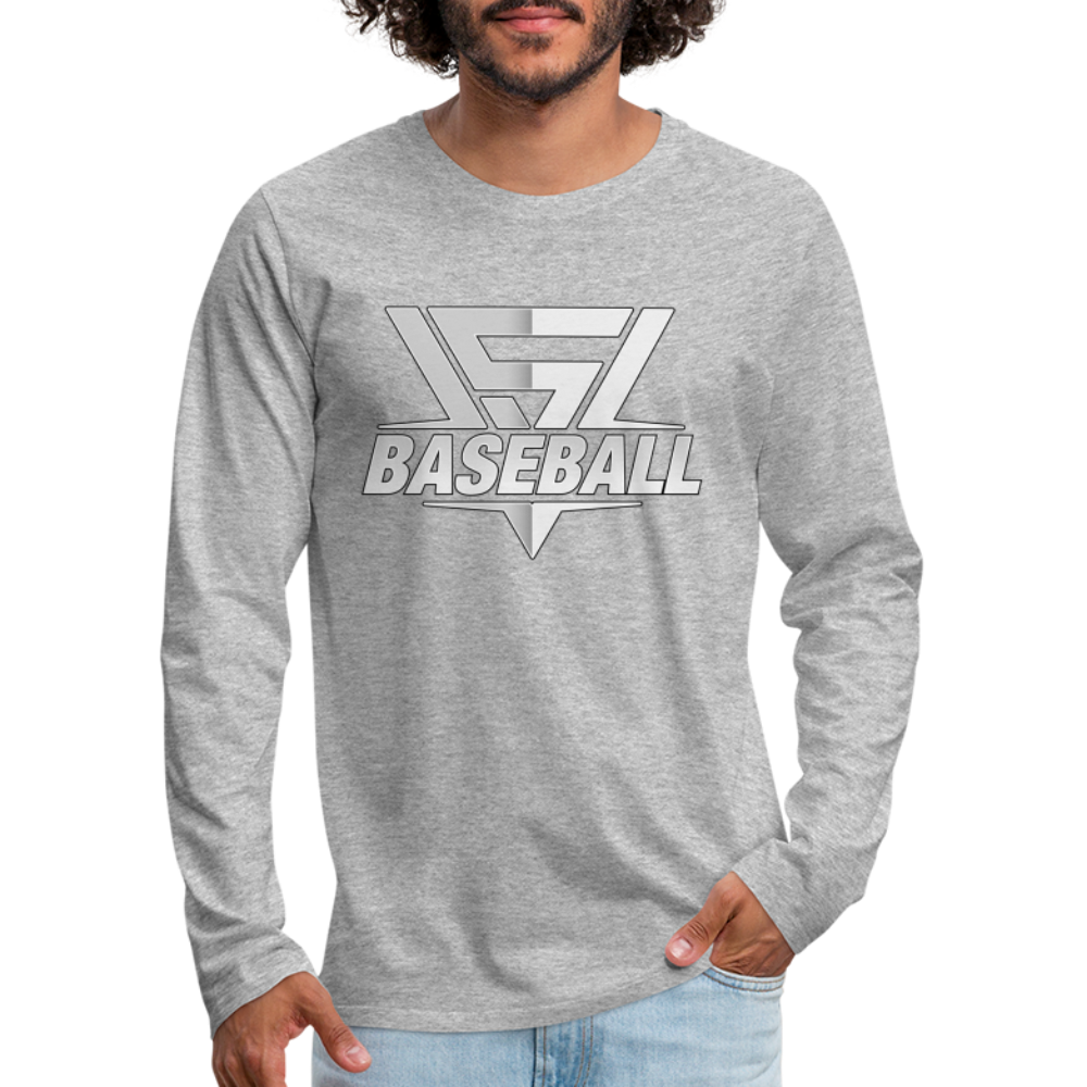 Men's Vegas Strong Grey Premium Long Sleeve - heather gray