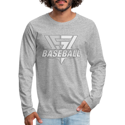 Men's Vegas Strong Grey Premium Long Sleeve - heather gray