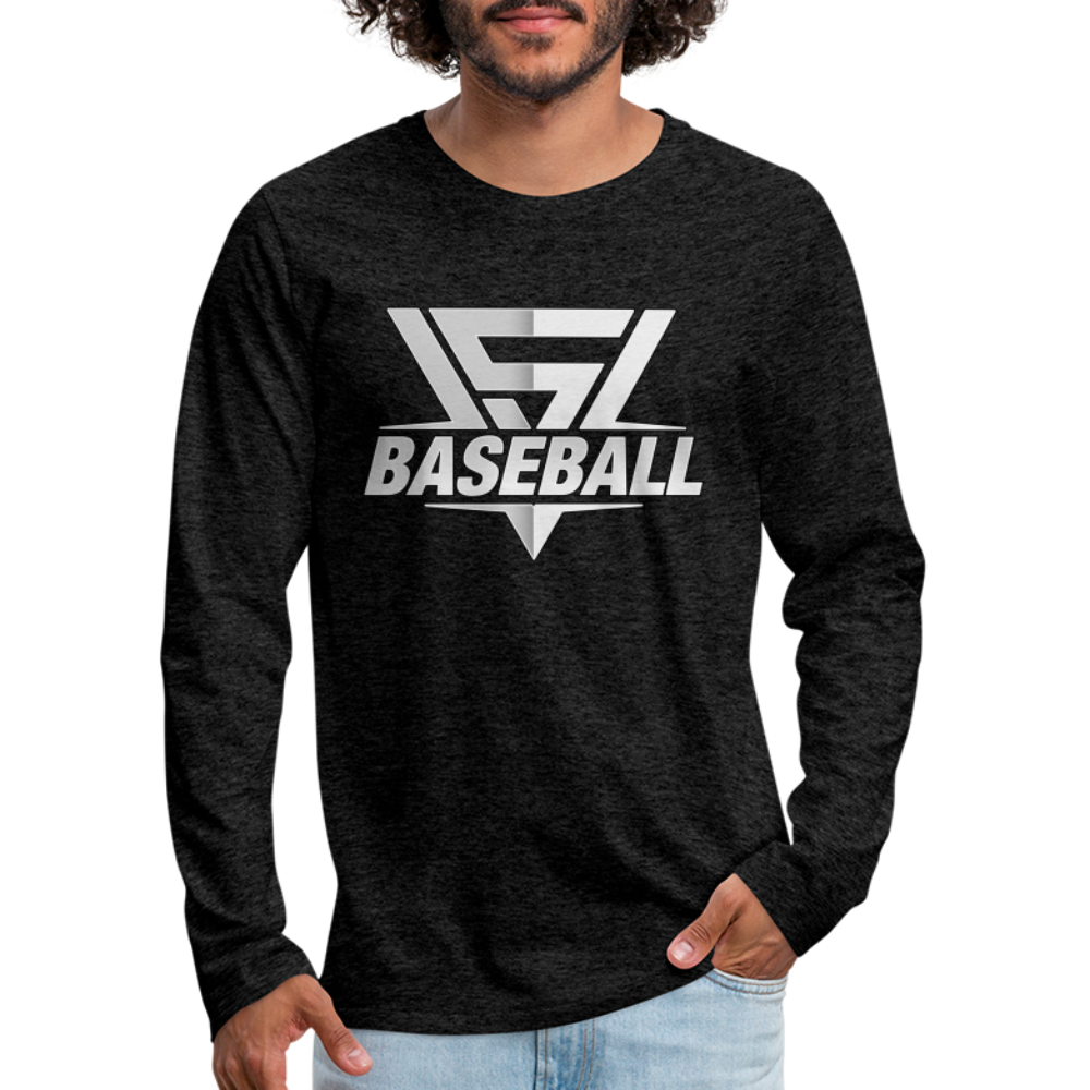 Men's Vegas Strong Grey Premium Long Sleeve - charcoal grey