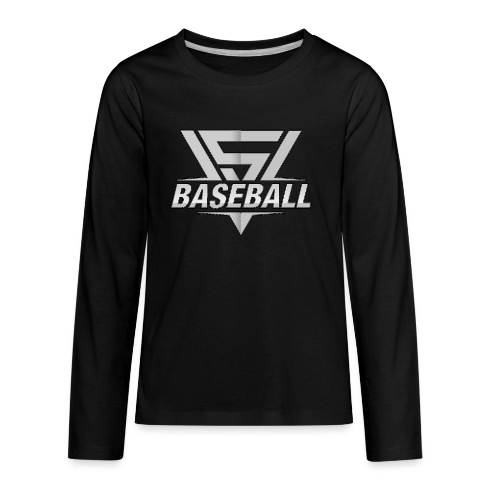 Youth Vegas Strong Grey Premium Long Sleeve - black