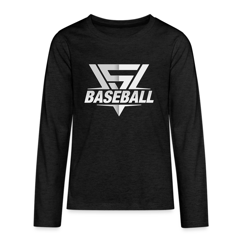 Youth Vegas Strong Grey Premium Long Sleeve - charcoal grey