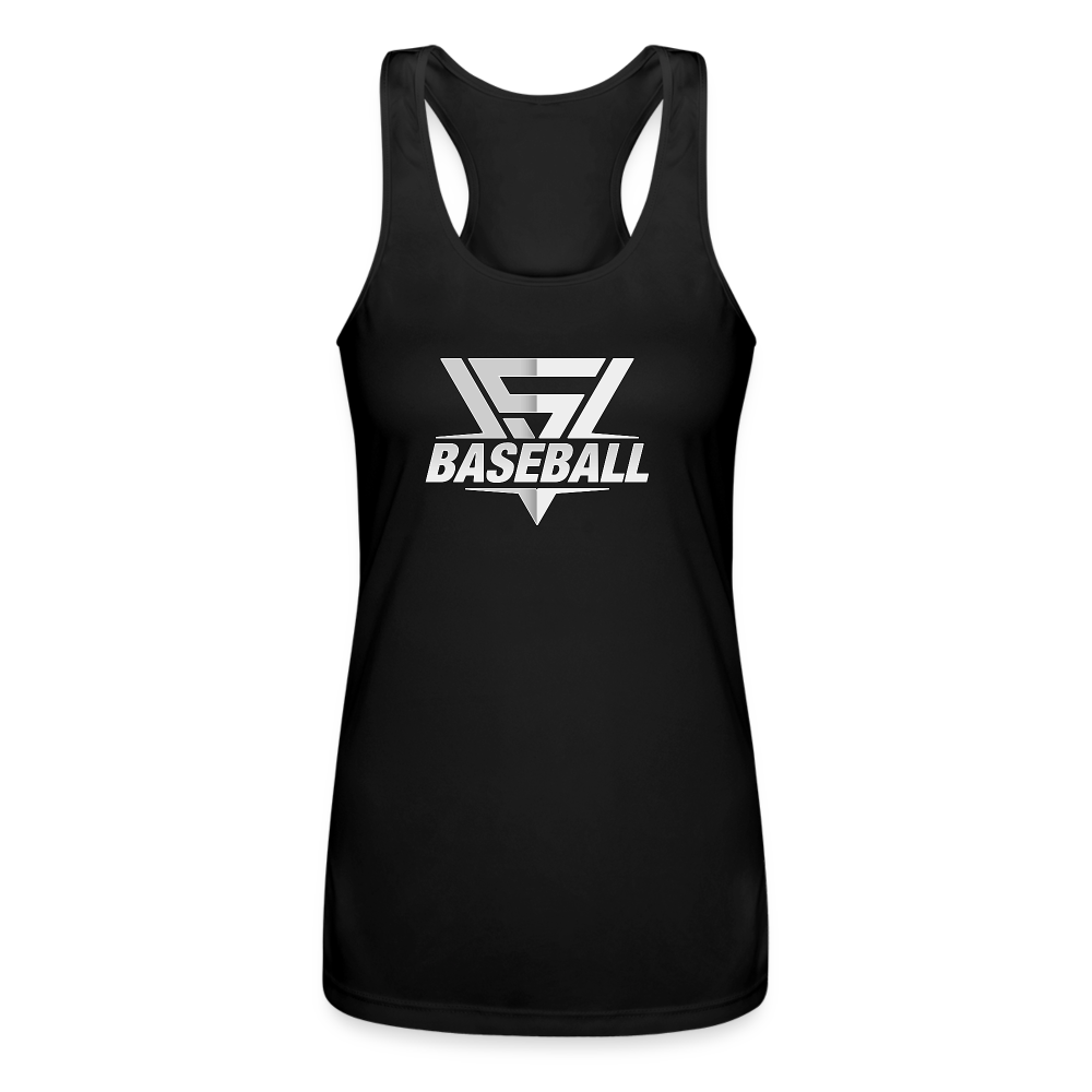 Women’s Vegas Strong Grey Racerback - black