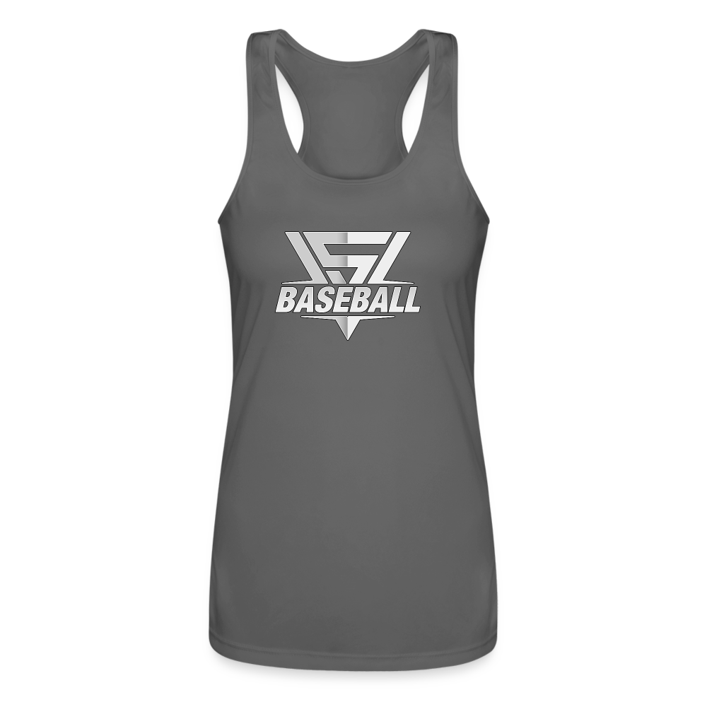 Women’s Vegas Strong Grey Racerback - charcoal