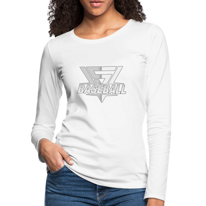 Women's Vegas Strong Grey Premium Long Sleeve - white