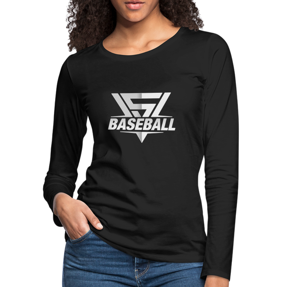 Women's Vegas Strong Grey Premium Long Sleeve - black