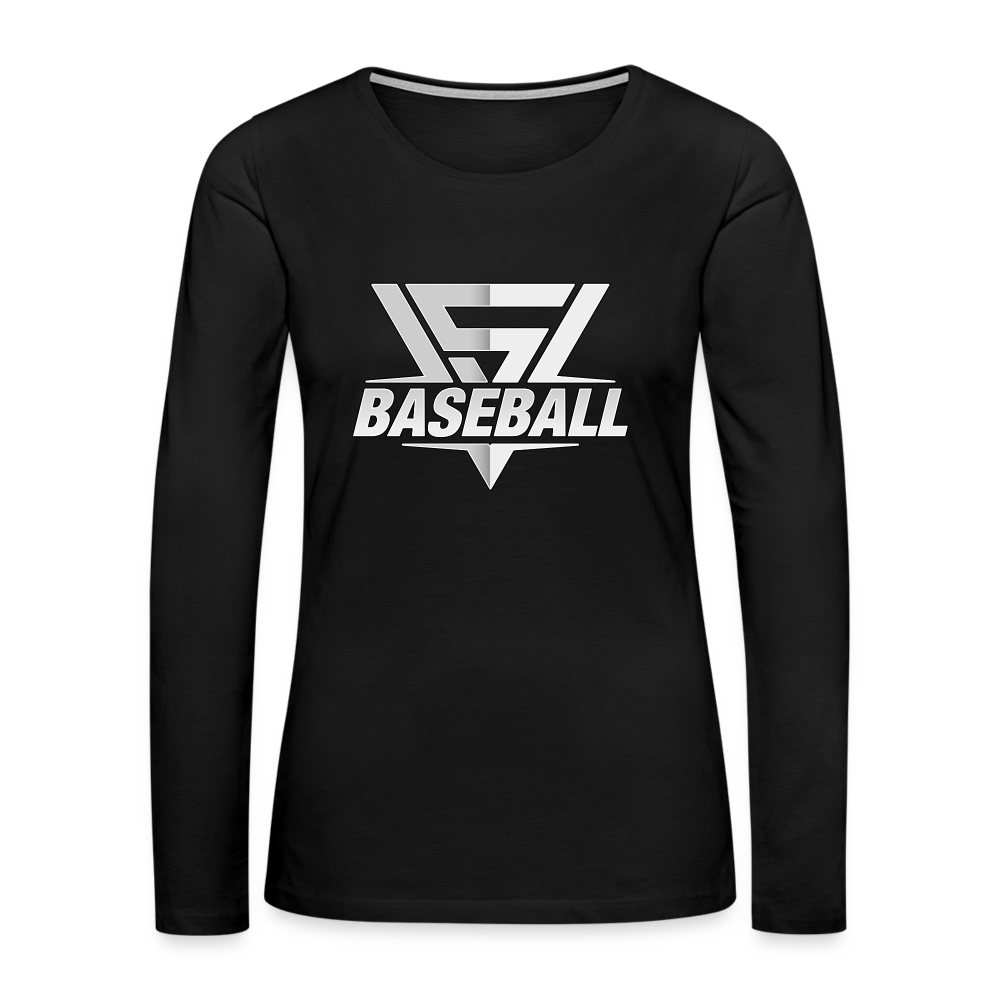 Women's Vegas Strong Grey Premium Long Sleeve - black