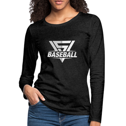 Women's Vegas Strong Grey Premium Long Sleeve - charcoal grey