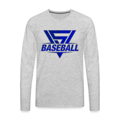 Men's Vegas Strong Baseball Long Sleeve - heather gray