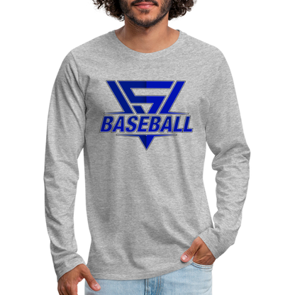 Men's Vegas Strong Baseball Long Sleeve - heather gray