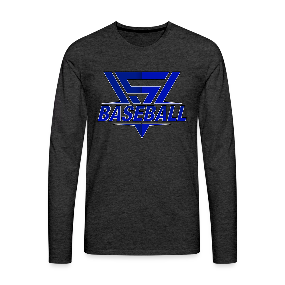 Men's Vegas Strong Baseball Long Sleeve - charcoal grey