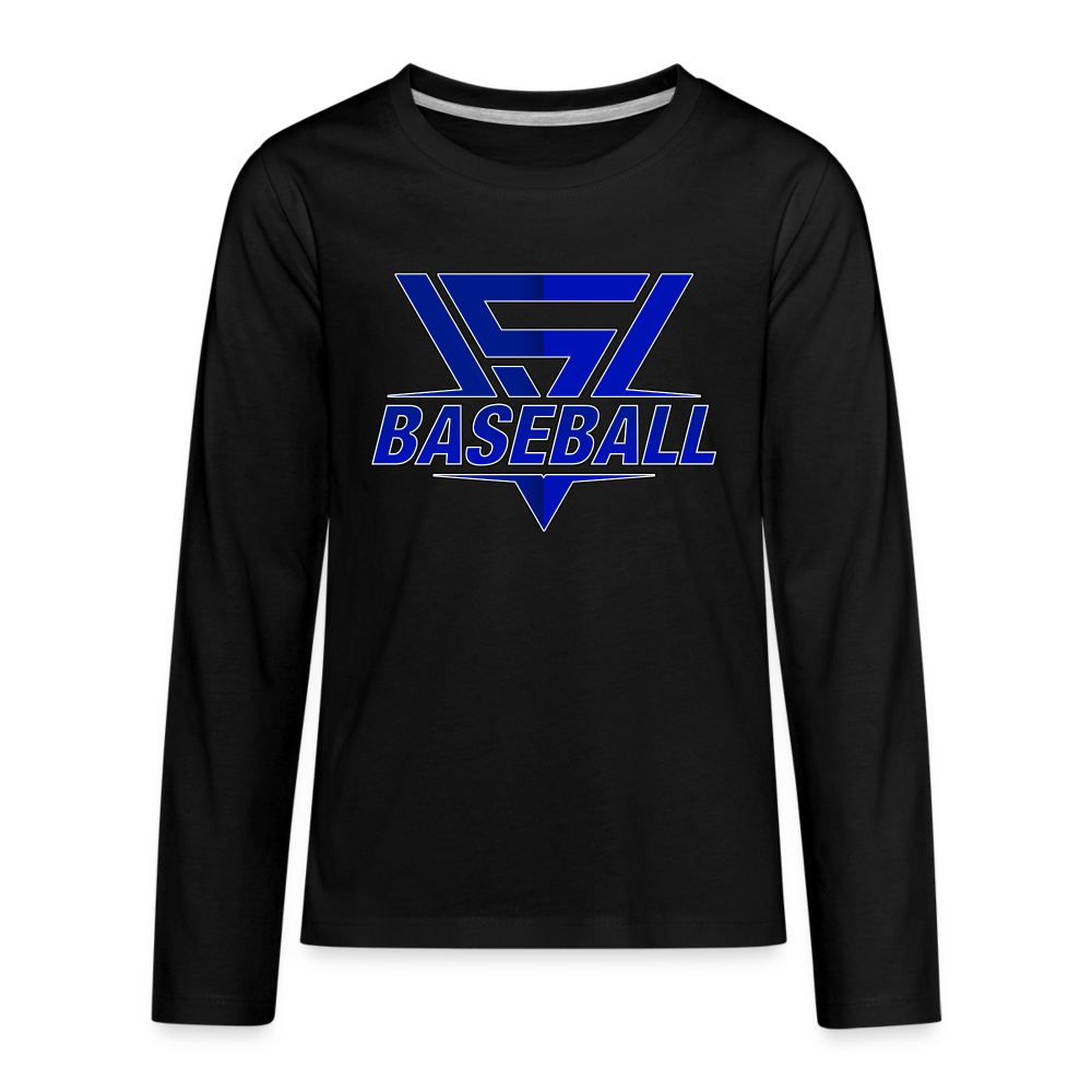 Youth Vegas Strong Baseball Premium Long Sleeve - black