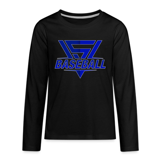 Youth Vegas Strong Baseball Premium Long Sleeve - black