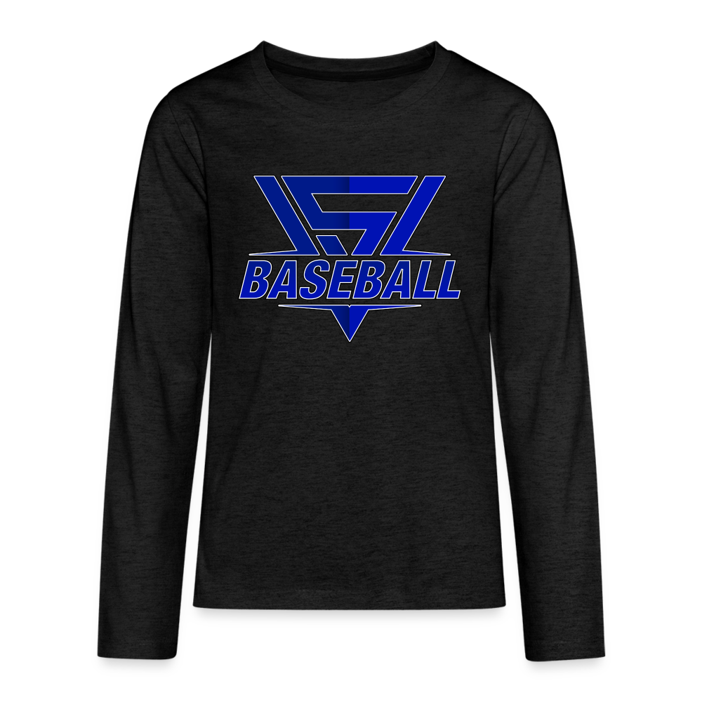 Youth Vegas Strong Baseball Premium Long Sleeve - charcoal grey