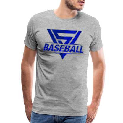 Men's Vegas Strong Baseball Premium Tee - heather gray